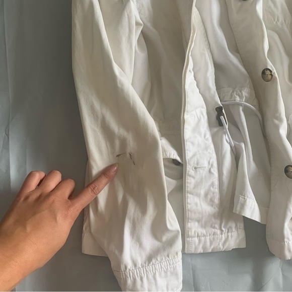 Eddie Bauer white short soft shell wind jacket womans size XXL 100% cotton - Picture 11 of 15